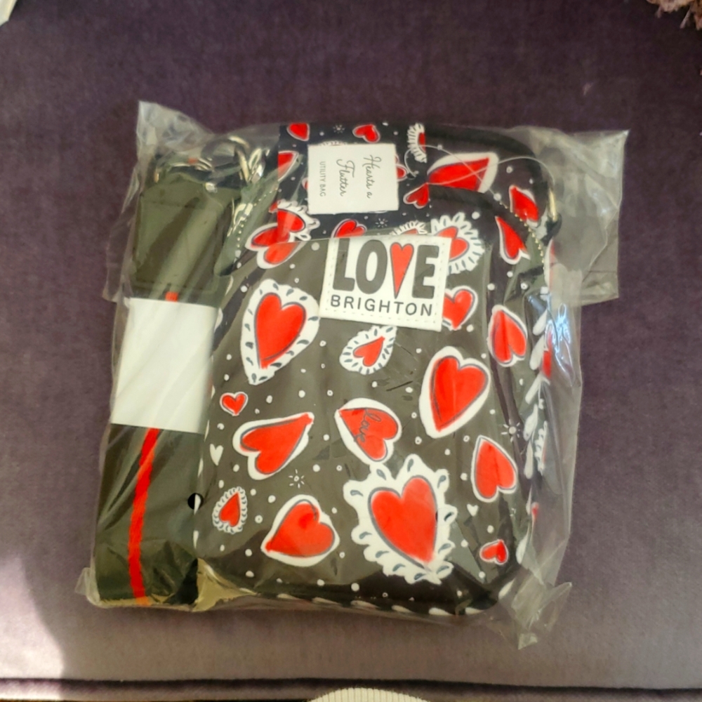 Brighton Red and Black Crossbody Bag